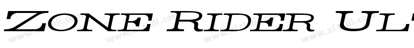 Zone Rider Ultra Exp字体转换
